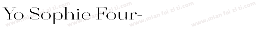 Yo Sophie Four字体转换